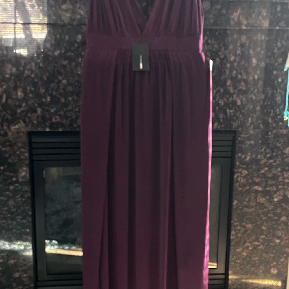 Fashion Nova Deep Purple Maxi Dress